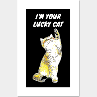 Lucky Cat Maneki Neko Posters and Art